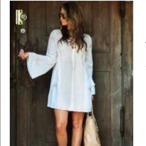 All My Wishes Dress White/Rose Gold Medium